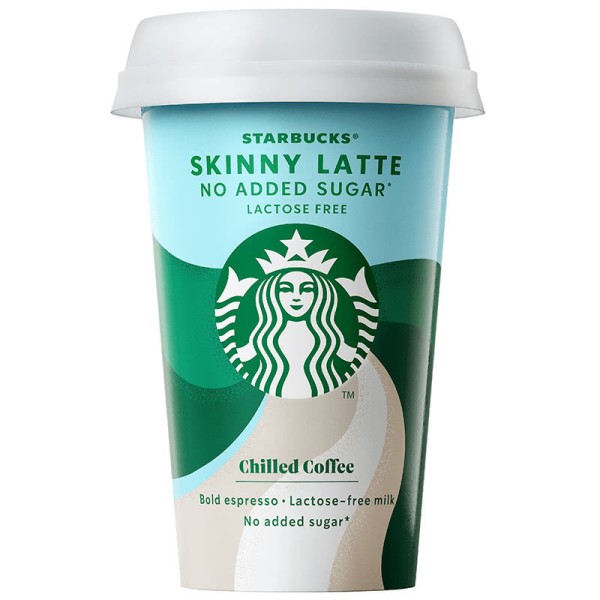 Starbucks Chilled classics skinny latte с мляко без лактоза 220 мл.